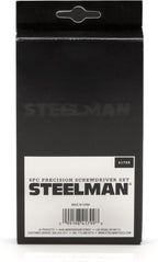 STEELMAN Precision Steel Shaft 6-Piece Electronics Screwdriver Set, Variety of Slotted/Phillips Sizes, Swivel-Head, Storage Case Included