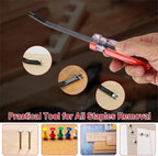 Staple Remover Tool, 2-Pack Upholstery Staple Puller with Double Prongs, Tack & Nail Lifter for Furniture, Floor, Wooden Case, Photo Frame, Carpet