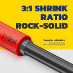 haisstronica 360PCS Heat Shrink Tubing,3:1 Ratio Adhesive Lined Marine Heat Shrink Tube Kit 8 Sizes(3/32"-5/8") Red