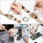 10PCS Professional Watchmaker Screwdriver Set + 1PCS Spring Bar Tool, Watch Screwdriver for Watch Repair, Eyeglasses Repair, Jewelry Work, Electronics Repair