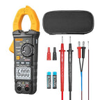 Digital Clamp Meter Multimeter 6000 Counts Voltage Tester with Auto Range, AC/DC Voltage, AC/DC Current, Resistance, Capacitance, ACV LowZ, Diode, Live Wire Test, NCV, True RMS,AC Current Meter LD204+