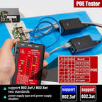 NF-468S RJ45 Network Cable Tester for CAT5, CAT5E, CAT6, CAT6A, Cat7 POE Test UTP/STP Cable Checker Telephone Line CAT3 Cable Mapper Network Tools (Professional Grade)