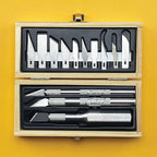 Excel Blades Craftsmen Set, 13-Piece Precision Craft Knife Set With Case – Includes Light To Heavy Duty Handles And Assorted Blades For Crafting, Scrapbooking, DIY, And Precision Cutting