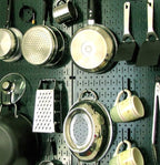 Wall Control Pegboard 32in x 16in Green Metal Pegboard Tool Board Panel