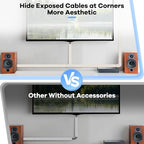 126in Cord Hider Kit, ZhiYo Wire Hiders for TV on Wall, Paintable Cable Management Kit, Wire Cover for Wall Mount TV, Beige Cable Raceway, Cord Cover Wall Wire Management Kit, 8xL15.7in W1.18inH0.67in