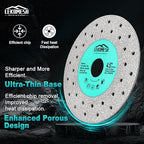 Rock Slab Grinding Disc - 4.5 inch Glass Cutter Disc (5pcs), Granite Cutting Blade, Diamond Grinder Wheel for Rock Slab, Stone, Tile, Marble, Granite, Glass Diamond Saw Blades