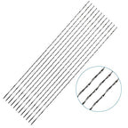 Scroll Saw Blade, 12 Pcs Spiral Scroll Saw Blades for Wood Metal Plastic Cutting Sawing Carve (#2)