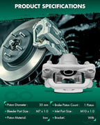 SCITOO 19B2780 19B2781 Disc Brake Calipers Assembly with Bracket Fit For Nissan Altima 2002-2006 201-2018,For Nissan Maxima 2003-2007 2019