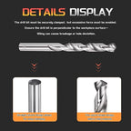 Drill Bit, 11.5mm Cutting Diameter, 4241 HSS 118° Cutting Angle Uncoated Bright Versatile Jobber Bits - (Applications: for Drilling Plastic Wood Soft Metal), 1-Pieces