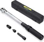 3/8-Inch Drive Click Torque Wrench (10-100 ft.-lb./15-135 Nm) Dual-Direction Adjustable Torque Wrench Set