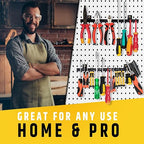 12" Heavy-Duty Magnetic Tool Holders (4 Pack - 48" Total) - Extremely Powerful Magnetic Pull Force to Hold Heavy Tools (Upgraded Version) - Professional Tool Bars/Strips Organizer