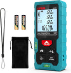 Kiprim Laser Distance Measure High Accuracy 165ft Kiprim LD50E Laser Tape Measure 50M Compact Laser Measurement Tool with Larger Backlit LCD Display,ft/m/in Switching,Bubble Level