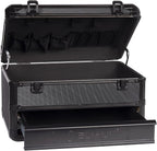 Tool Box Hard Case Tool Organizer Storage Cabinet Carry Case,Toolbox with Drawers, Black
