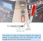 2Set Plunger Stroke Clamp w Flange Base Plate 300lbs Holding Capacity for Suitable for Toolbox, Door, Box, Trunk, Tractor Cover, Smoke Cover, Woodworking Fixture and Quick Release Pull Lock.
