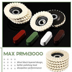 9 Pcs Felt Flap Disc Abrasives Buffing Polishing Wheel and Compounds Set 5 Pcs Wool Polishing Disc 4 Compound Wool Buffing Wheel Pad for Angle Grinder