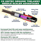 CS Unitec | 2BPG Needle Scaler Basic Kit with Vacuum Shroud | 19 Needle Air Chisel | 6 Sets| Professional Grade 3000 BPM Pistol Grip | Air Power 5.5 CFM -123.2199 VS Basic Kit