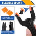 12 Pack Plastic Spring Clamps Set, 3 Sizes of Spring Clips 3.5 Inch, 4.5 Inch, 6 Inch Set, Black Heavy Duty Clips, Backdrop Clips, Woodworking Clamps, Plastic Clamps for Woodworking,Photography