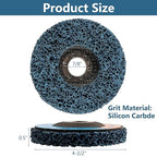 10 Pack 4-1/2" x 7/8" Strip Discs Stripping Wheel, 4.5 inch Rust Remover Discs for Angle Grinder,Clean and Remove Paint Coating Rust Welds Oxidation(Blue)