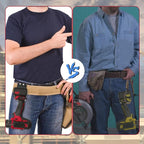 Tape Measure Holder for Belt, Tape Measure Belt Clip, Fits Up to 3" Tool Belt, Suitable for Measuring Tape Drill, Impact Driver Any Tape Holster with a Clip,Quickly Grab or Hang