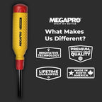 MEGAPRO® 15-in-1 Original Multi-bit Screwdriver | Home DIY & Repair | Construction | Tradeswork | 14 Industrial-grade bit tips | 1/4" Hex Drive in shaft (PL Robertson)