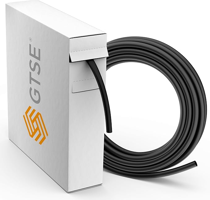GTSE 1/2 Inch Heat Shrink Tubing, 20 Ft Mini Reel – Black, UL Listed, 2:1 Ratio, Flexible Cable Sleeving – Flame Retardant Polyolefin for Electrical Insulation, Repairs, Wire & Connector Wrap