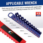 WORKPRO 8-Piece Magnetic Socket Organizer and Magnetic Wrench Organizer Set, Socket Holder Set 1/4", 3/8", 1/2" Drive Metric SAE Socket Storage, Metric SAE Wrench Holder(Socket, Wrench not Included)
