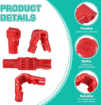 PATIKIL 5 mm Stop Peg Lock, 25 Pcs Pegboard Hooks Anti Sweep Theft Hook Locks Plastic Pegs for Mobile Accessories Shop Clothes Retail Security Display, Red