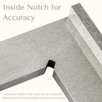 Machinist Square with Base, Atarvana 90 Degree Precision Square Right Angle Ruler Hardened Steel for Woodworking Carpentry