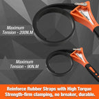 ValueMax 2-piece Strap Wrench Set, Adjustable Oil Filter Wrench with Max Diameter 4" (Small) and 6"(Large) for Shower Head Water Filter, Jar Opener Set