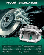 SCITOO 18B4627 Rear Left Disc Brake Caliper w/Bracket Fit For Chev For Caprice 1994-1996,For Chev For Impala 1994-1996, Single Piston