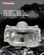cciyu Front Left & Right Brake Calipers Assembly w/Bracket 19B1832 19B1833 1997-2000 For Acura For EL,1996-2011 For Honda For Civic,2010-2014 For Honda For Insight