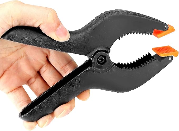 ZOENHOU 22 PCS 6 Inch Spring Clamp Set, Nylon Plastic Clips Heavy Duty Spring Clamp with Flexible Jaw Pad and Anti-slip Handles for Woodworking Backdrop Photo Studio Craft DIY Art
