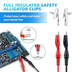 Electrical Multimeter Test Leads Set with Alligator Clips Test Hook Test Probes Lead LESEHIY Premium Professional Kit CAT III 1000V 20A