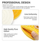 SCOTTCHEN 8inch Buffing Polishing Wheels 5/8" Arbor Hole,Soft/Fine/Medium for Bench Grinder-3PCS,with Buffing Polishing Cutting Compounds 7.4 Oz.Kit,with 2 Pack Non-Woven Bandage Wrap