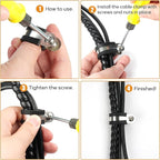 20 Pcs 3/4 Inch 304 Stainless Steel Cable Clamp, Rubber Cushioned Insulated Clamp, Conduits Pipe Strap Clamps for Pipe Fixing on Various Surfaces