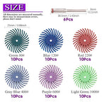 Swpeet 66Pcs 1 Inch 6 Mixed Grit 80/120/220/400/600/1000 Radial Bristle Disc Abrasive Brush Gap Polishing Pad Buffing Wheel Assortment Kit with 1/8" Shank for Rotary Tools Cleaning Finishing Deburring