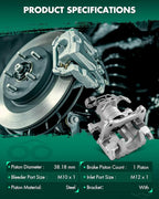 SCITOO 19B2109 Rear Left Disc Brake Caliper Assembly w/Bracket For Audi For A4 1998-2001,For Audi For A6 1998-2004,For Volkswagen For Passat 1998-2005