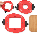 2pcs Woodworking Router Corner Radius Template, Aluminum Alloy Router Corner Jigs and Templates for Woodworking, Arc Cutting Auxiliary Tool DIY Template R10/R15/R20/R25/R30/R35/R40/R50