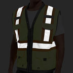 Reflective Safety Vest for Men and Women - Class 2 High Visibility Construction Vest - Dual Tone Reflective Strips