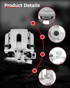 cciyu 19B6454 Rear Right Brake Caliper W/Bracket For Hyundai Elantra 1.8L 2011-2016,For Hyundai Elantra 2.0L 2014-2016,For Hyundai Elantra Coupe 1.8L 2013,For Hyundai Elantra Coupe 2.0L 2014