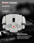 cciyu 18-B4726 Rear Left Brake Caliper Assembly w/Bracket For Cadillac 2000-2002,For Chevy 1999-2005,For GMC 1999-2005
