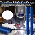 Tandefio 4 Pcs Welding Rod Storage Tube 40 Inch Tig Rod Storage Canisters Welding Electrode Holder Airproof Waterproof Container(Blue)