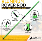 AdirPro 2 m Two-Piece GPS Rover Rod (Green)