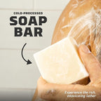 Dr. Squatch Natural Bar Soap for Men - Cold Process Soap with No Harsh Chemicals - Alpine Sage (5 oz, 3-Pack)
