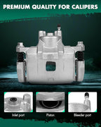 SCITOO Front Left Brake Caliper With Bracket 18B5032 Compatible For Chrysler 0 /Sebring, For Dodge Avenger 08-14 For Dodge Caliber 07-12 For Jeep Compass 07-17 For Jeep Patriot 07-17