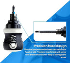 Buspoll Ratcheting Stubby Screwdriver - Adjustable Length, Reversible Dual End, Magnetic Tip - Compact, Portable, Pocket Size.