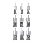 9 Pack Wire Wheels Brush for Drill, - Sizes 0.8" 1" 1.2", Mixiflor Knotted and Wire End Brush, for Derusting, Paint Removal, Deburring. Fast, Easy for Angle Grinder, Pneumatic - 2.75 Inch