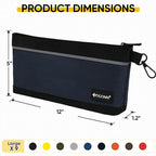 TICONN Tool Pouches with Zipper, 1680D Oxford Small Tool Bags, Waterproof Utility Bag Zipper Pouch for Tool Organizers and Storage (9 Pack Large)