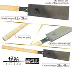 SUIZAN Ryoba Double Edge Saw 9.5" Assembly ver - Professional Japanese Pullsaw Handsaw Woodworking Tools