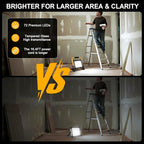 50W 5600LM LED Work Light with 16.5FT Cord, IP66 Waterproof, Portable Flood Light for Construction, Workshop, Garage, and Outdoor Use